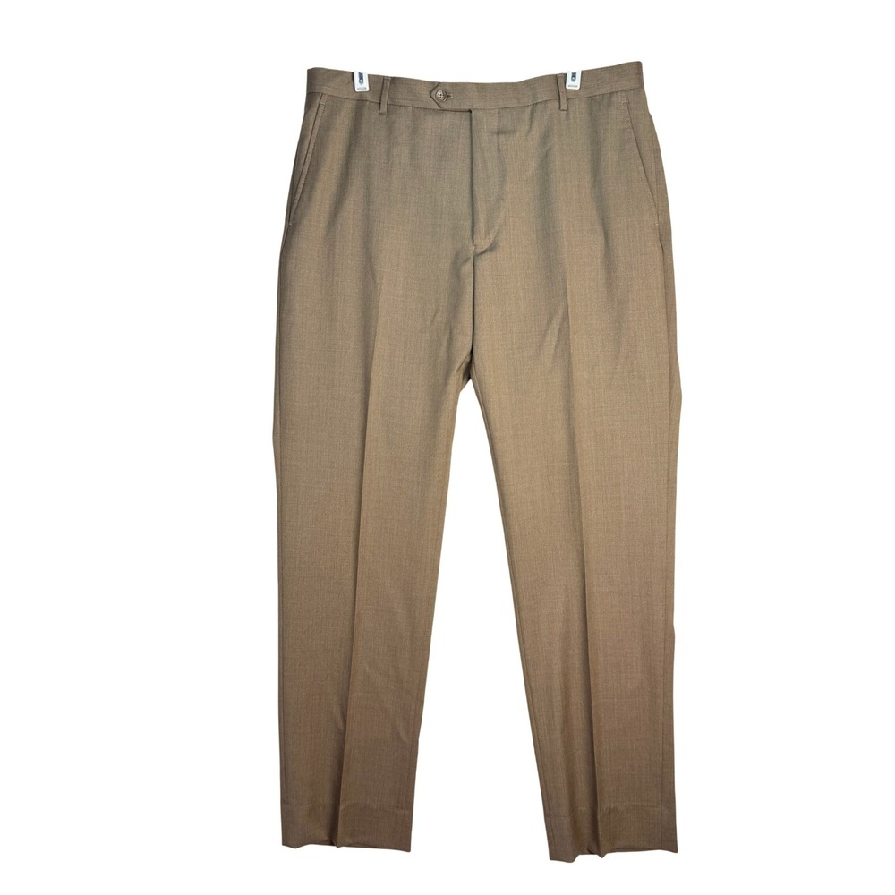 Jos. A. Bank Reserve Reda 1865 SustainaWool Dress Pants Tan Brown Mens 36 Reg